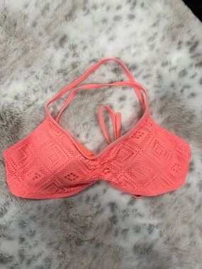 Aerie Bright Coral Bikini Top (Medium)